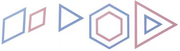 Clover Patchwork Schablonen Kunststoff Dreiecke/Hexagons